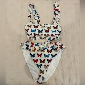 Show Me Your MuMu Butterfly Print Bikini